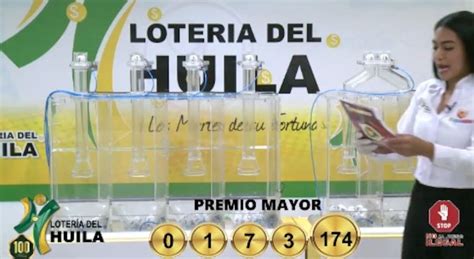 Resultado de la Lotería del Huila del martes 8 de octubre de 2024.